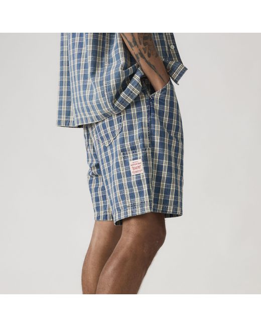 Levi's Pull On Work Lightweight Short in het Blue voor heren
