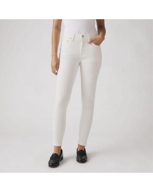 Levi's White 721 High Rise Skinny Jeans