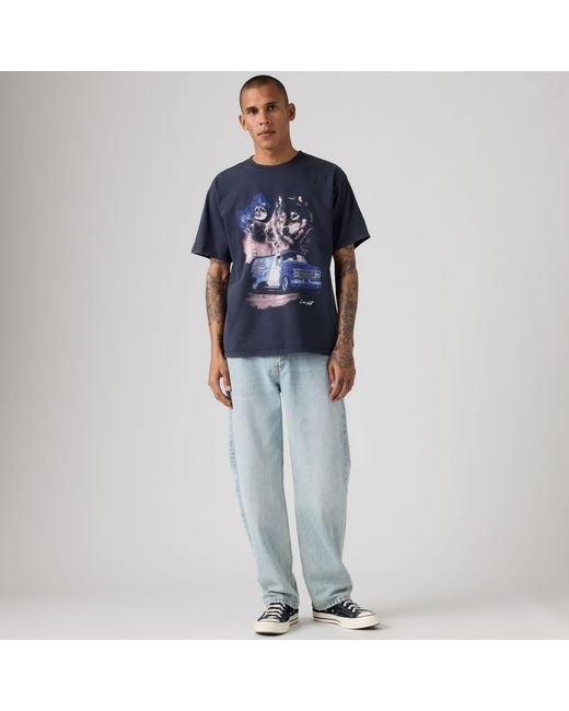 Levi's Blue Graphic Vintage Fit Tee for men