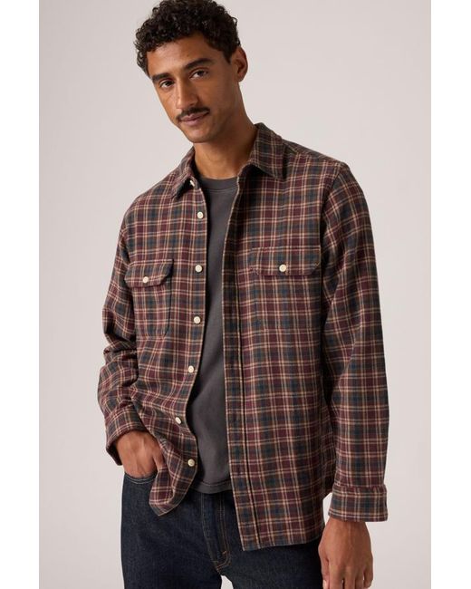 Levi's Brown Jackson Corduroy Worker Overshirt for men