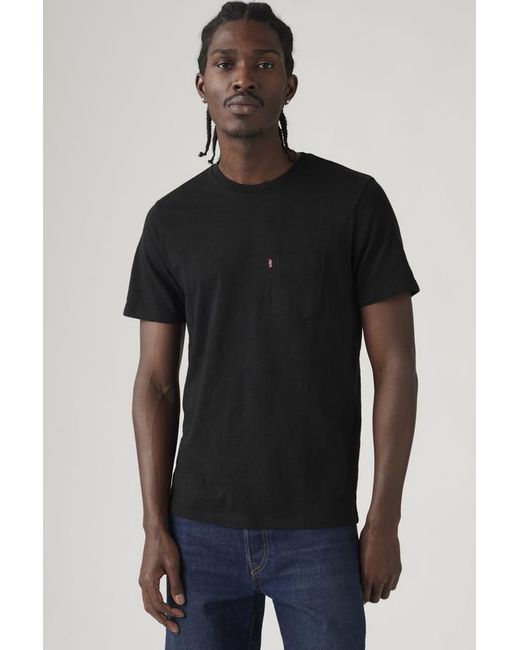Levi's Black Classic Pocket Tee for men