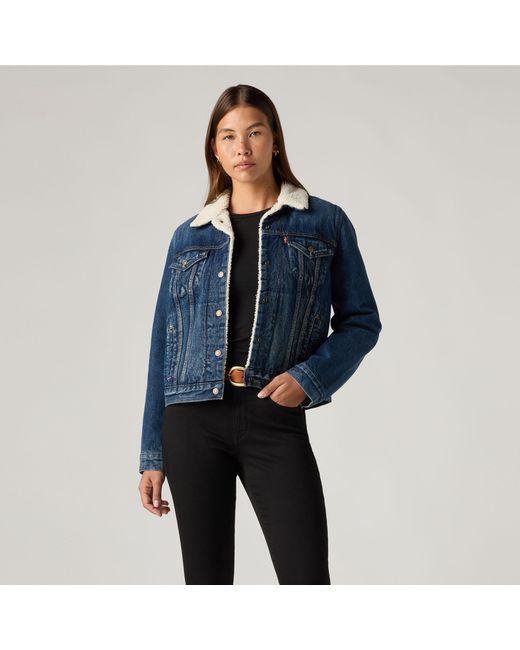 Levi's Blue Original Sherpa Trucker Jacket