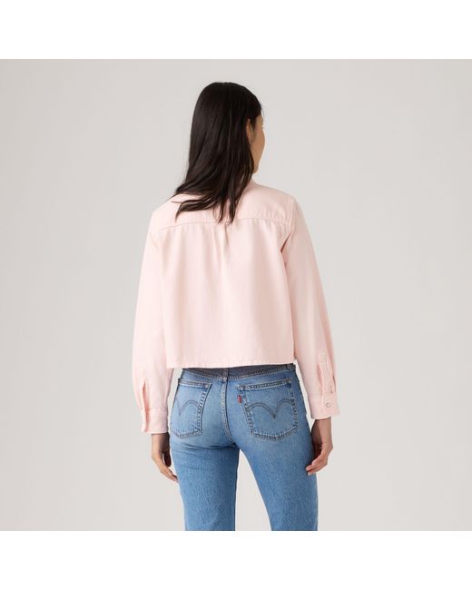 Levi's Logan Shacket in het Pink