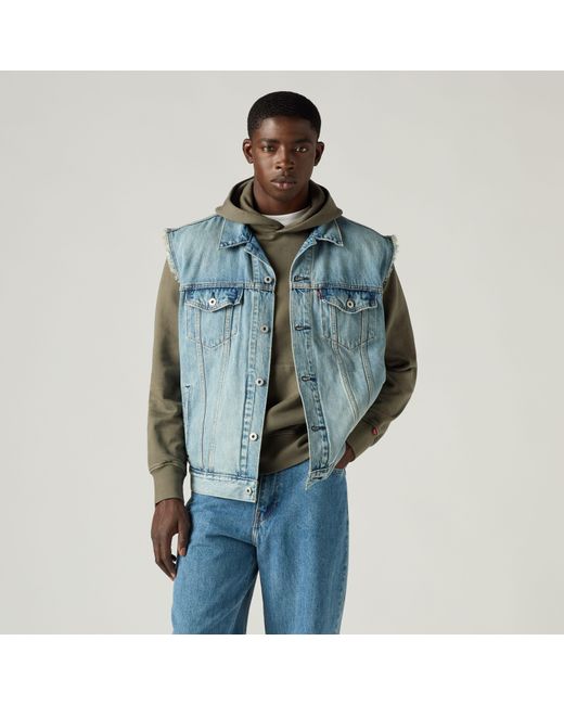 Chaleco Trucker Relajado Levi's de hombre de color Black