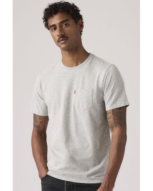 Levi's Gray Classic Pocket Tee for men