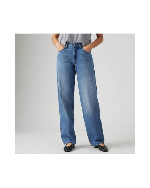 Jeans Lino+ Denim Baggy Dad Levi's de color Blue