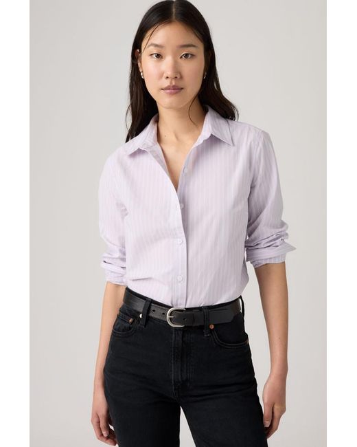Levi's White Carlile Classic Poplin Shirt