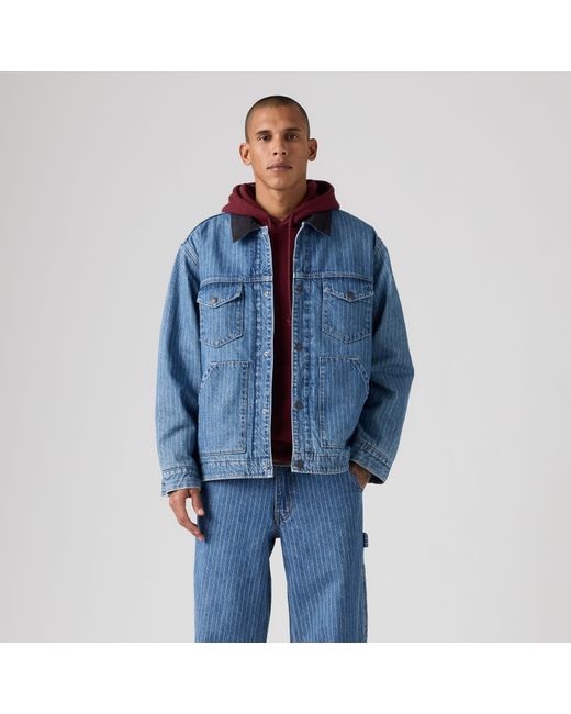 Levi's Munroe Trucker Jacket in het Blue voor heren