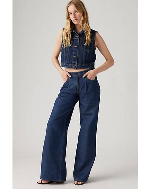 Levi's Black Baggy Dad Wide Leg Lightweight Jeans