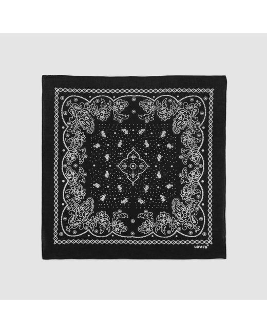 Levi's Black Paisley Bandana for men