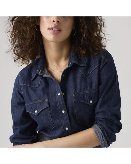 Levi's Het Ultimate Western Overhemd in het Black