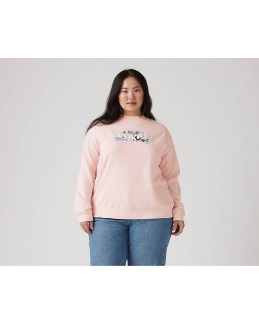 Pink levi sweatshirt discount