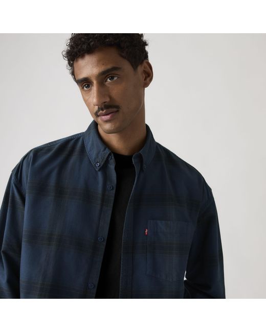 Levi's Blue Zandt Boxy Shirt for men