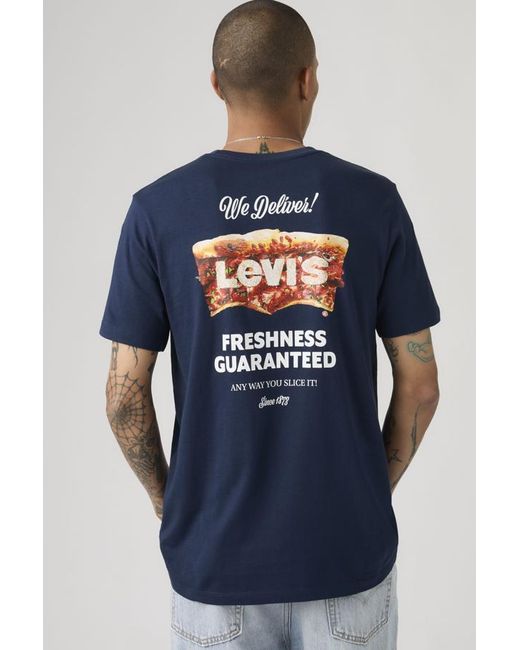 Levi's Blue Classic Graphic Tee for men