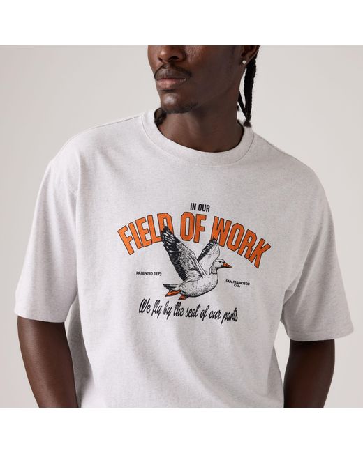 Levi's White Workwear Graphic Tee for men
