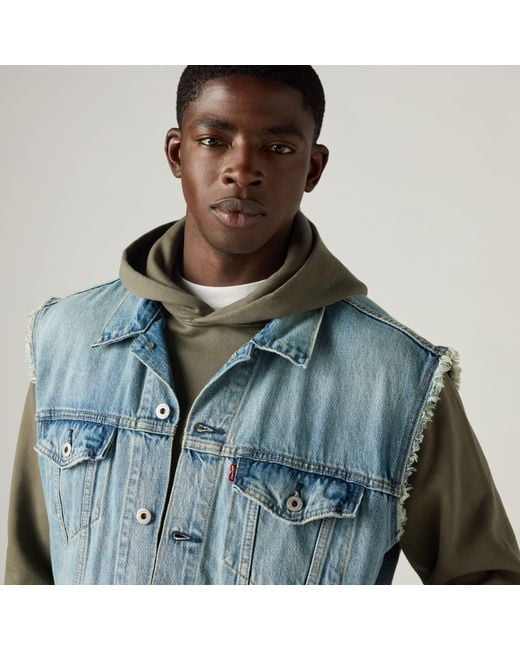 Chaleco Trucker Relajado Levi's de hombre de color Black