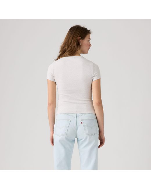 Levi's Hayes T Shirt Met Print in het Gray