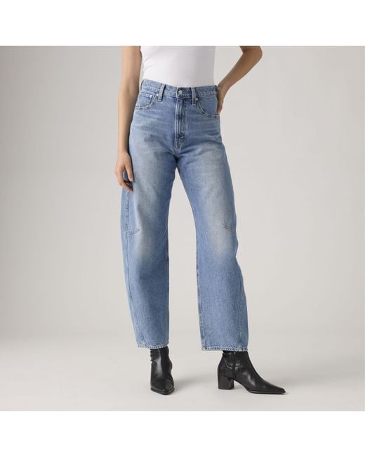 Levi's Blue Cinch Barrel Jeans