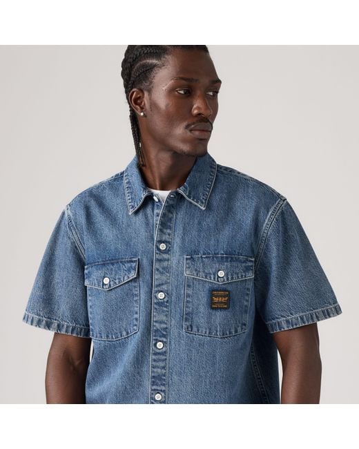 Levi's Blue Worker Shirt for men
