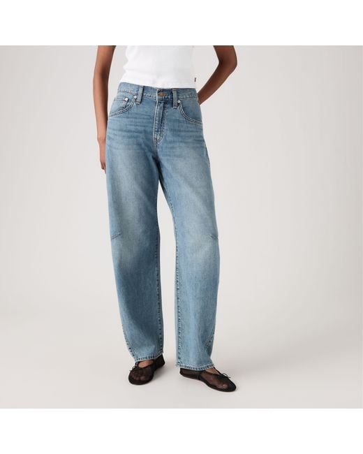Levi's Blue Cinch Barrel Lightweight Jeans