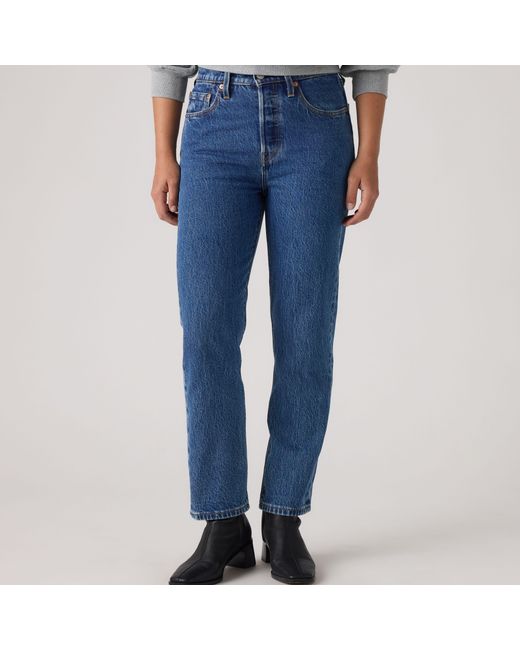Levi's Blue 501 Original Cropped Jeans