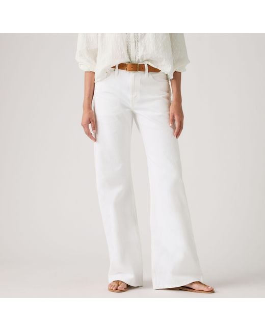 Jeans Loose Boot Levi's de color White
