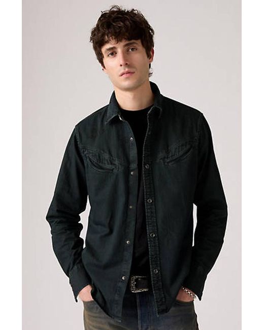 Levi's Black Smiley Western Shirt for men