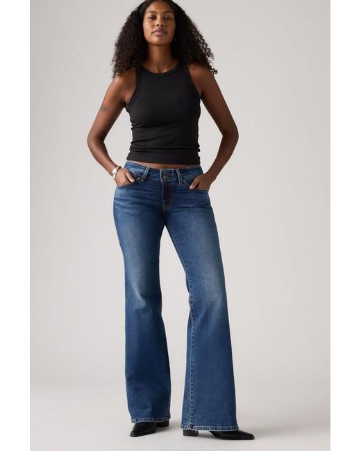 Levi's Superlow Flare Jeans in het Blue