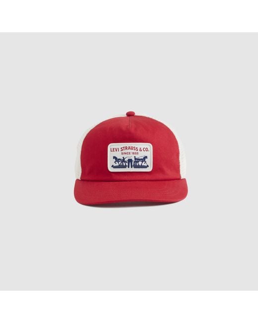 Levi's Red Presidio Trucker Cap