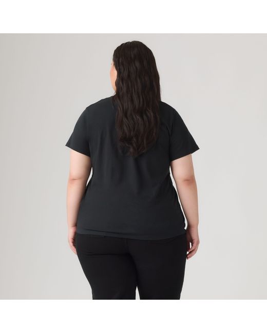 Levi's Het Perfect T Shirt (Grote Maat) in het Black