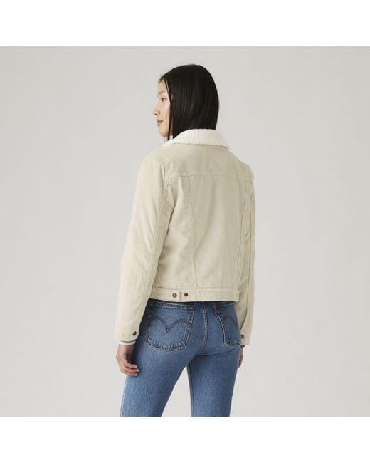 Levi's Natural Original Sherpa Corduroy Trucker Jacket