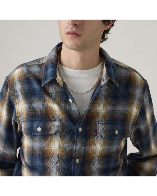 Levi's Jackson Worker Overshirt in het Gray voor heren