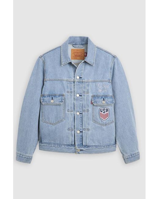 Levi's Blue U. S. Soccer Type Ii Trucker Jacket for men
