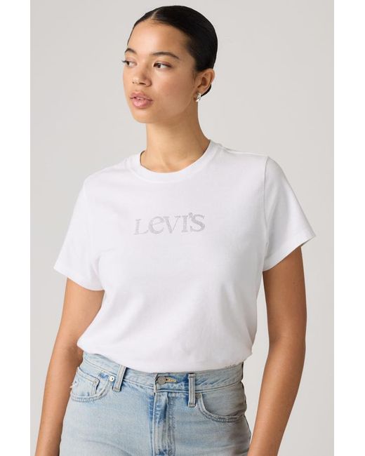 Graphic Favorite Tee Levi's de color White