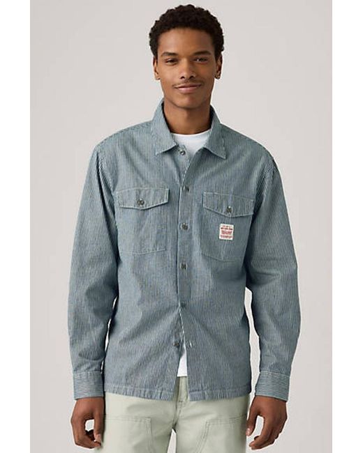Camicia Da Lavoro A Maniche Lunghe di Levi's in Blue da Uomo