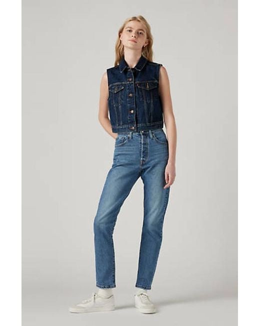Jean Estrecho 501 Levi's de color Black