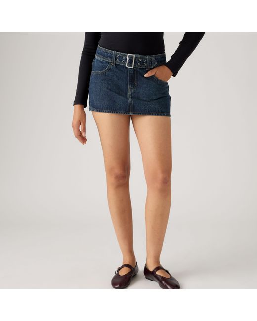 Minifalda Con Cinturón Levi's de color Black