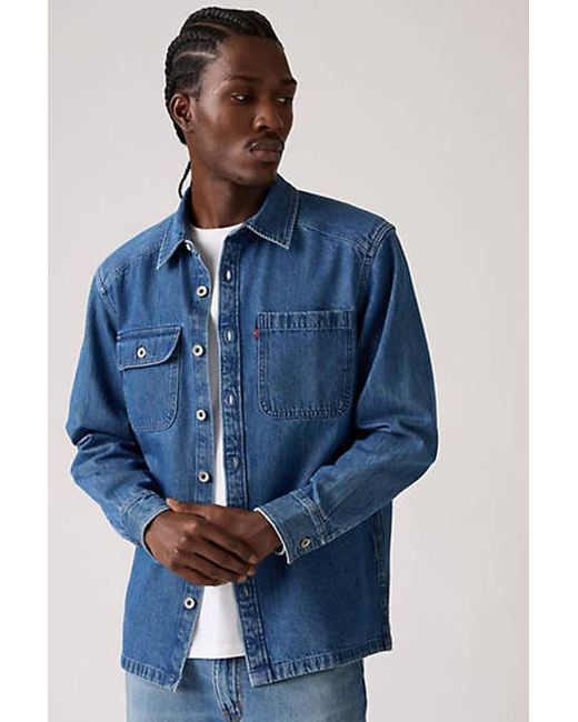 Levi's Blue Truckee Long Sleeve Overshirt for men