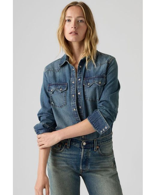 Levi's Blue Heritage Western Sawtooth Shirt