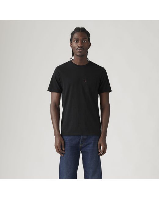 Levi's Black Classic Pocket Tee for men