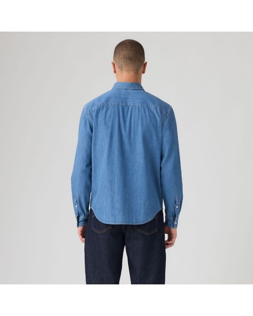Levi's Authentic Overhemd Met Knopen in het Blue voor heren