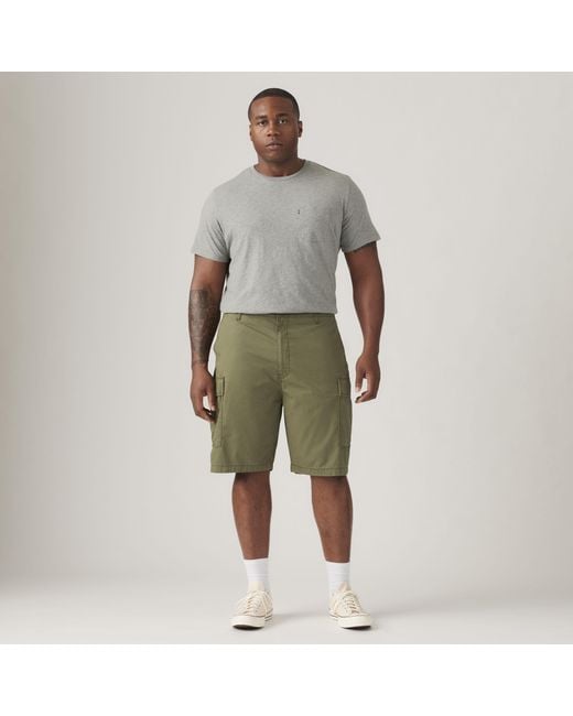 Levi's Green Carrier Cargo Shorts (Big & Tall) for men