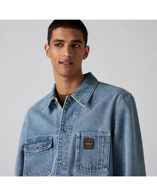 Levi's Blue Berkley Chore Coat for men