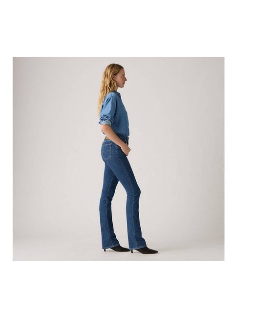 Jeans 725 Bootcut A Vita Alta di Levi's in Blue
