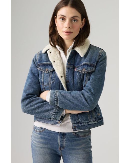 Levi's Blue Original Sherpa Trucker Jacket
