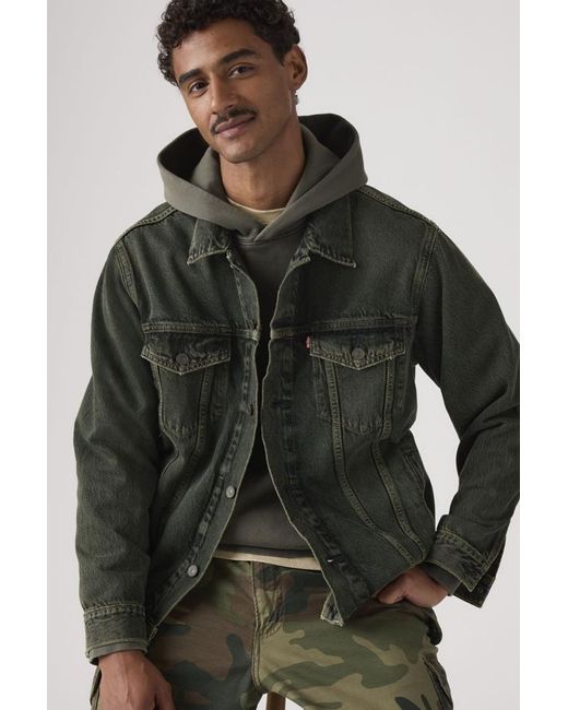 Levi's Black Relaxed Type Iii Trucker Jacket for men