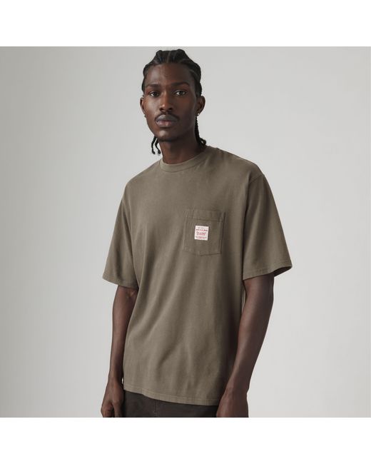 Levi's Workwear T Shirt in het Brown voor heren