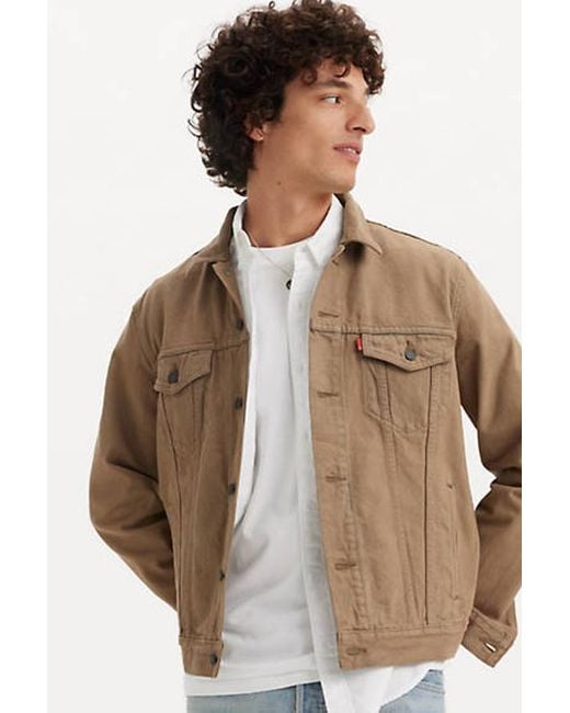 Levi s Trucker Jacket in Black for Men Lyst UK