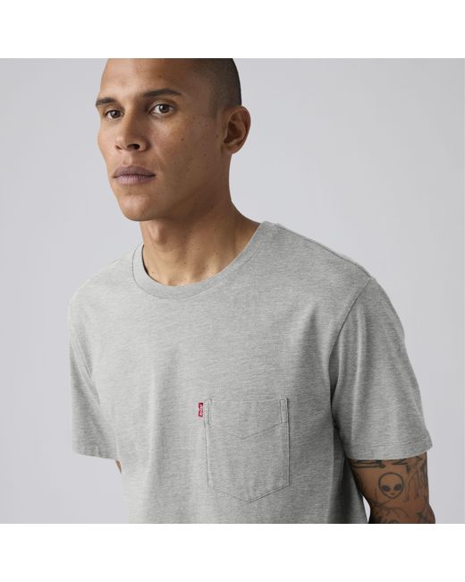 Levi's Gray Classic Pocket Tee for men