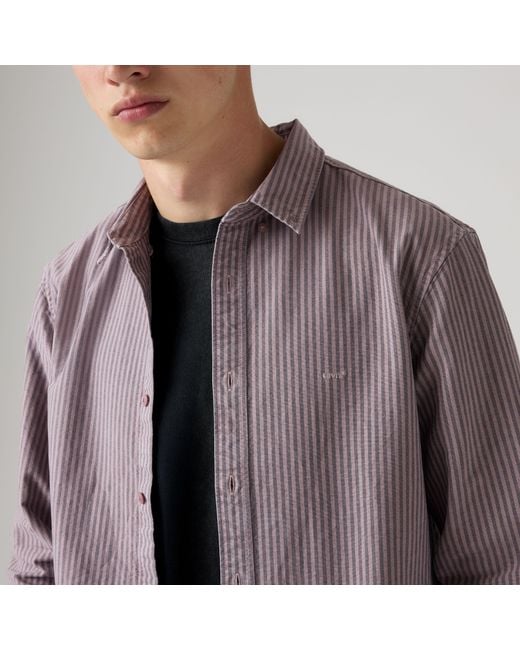 Levi's Authentic Overhemd Met Knopen in het Purple voor heren